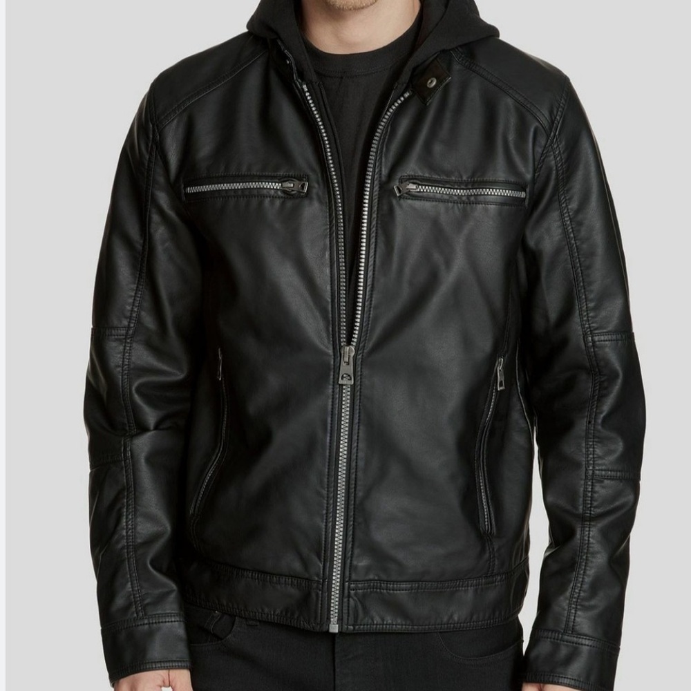 Guess Faux Leather MotoJacket​​